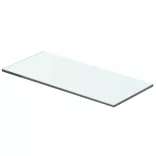 Átlátszó üvegpolc panel 40x12 cm