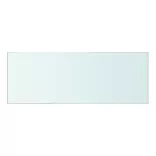 Átlátszó üvegpolc panel 40x12 cm