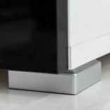 5 részes fali TV állvány szett fekete LED világítással