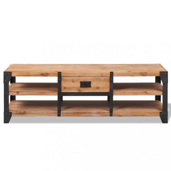 tömör akácfa TV-állvány 140 x 40 x 45 cm