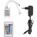 kék versenyautó alakú LED-es gyerekágy 90 x 200 cm