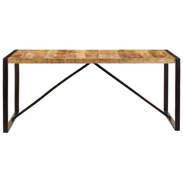 étkezőasztal tömör nyers mangófa 180 cm