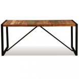 tömör újrahasznosított fa étkezőasztal 180 cm