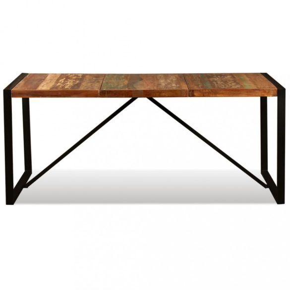 tömör újrahasznosított fa étkezőasztal 180 cm