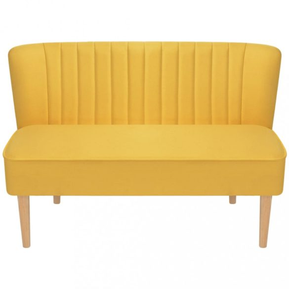 sárga szövetkanapé 117 x 55,5 x 77 cm