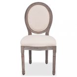 2 db krémszínű szövet étkezőszék