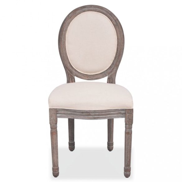 2 db krémszínű szövet étkezőszék