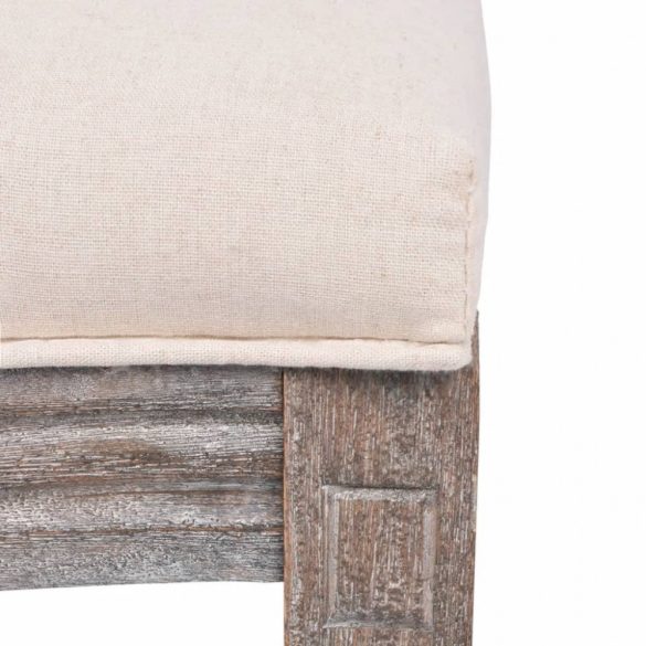 2 db krémszínű szövet étkezőszék