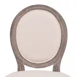 4 db krémszínű szövet étkezőszék