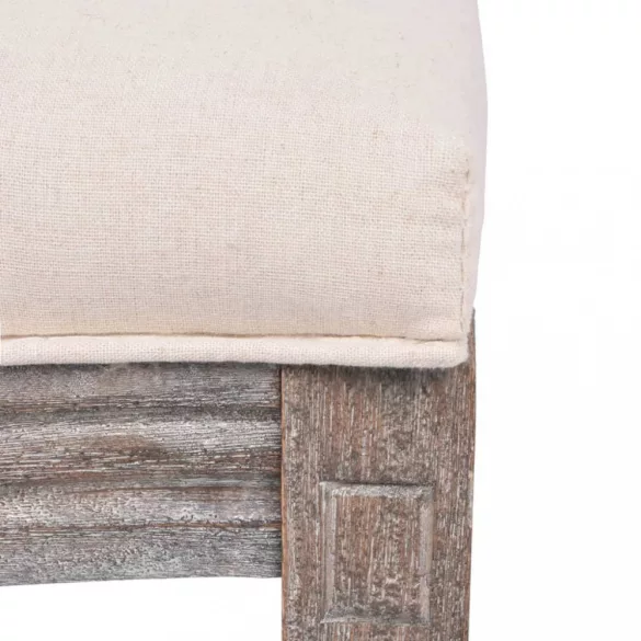 4 db krémszínű szövet étkezőszék