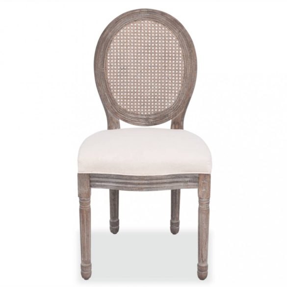 2 db krémszínű szövet étkezőszék