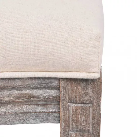 4 db krémszínű szövet étkezőszék