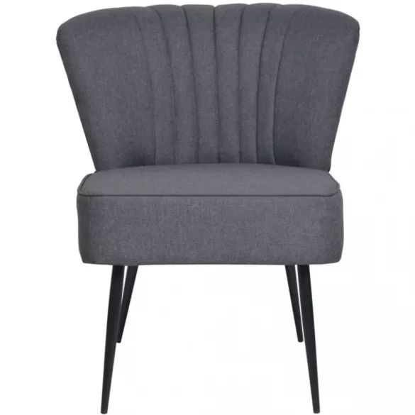 sötétszürke szövet koktélszék