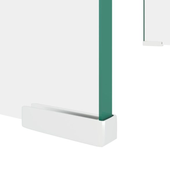 Átlátszó üveg TV/monitor állvány 60x25x11 cm