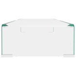 Átlátszó üveg TV/monitor állvány 80x30x13 cm