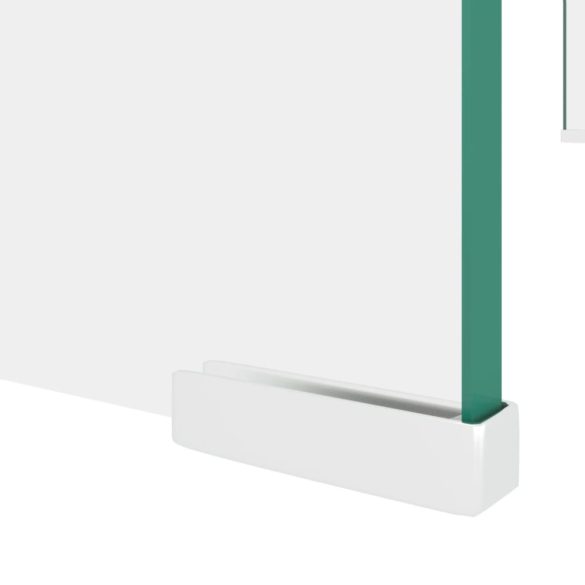 Átlátszó üveg TV/monitor állvány 80x30x13 cm