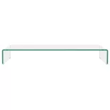 TV/monitor állvány  átlátszó üveg 90x30x13 cm