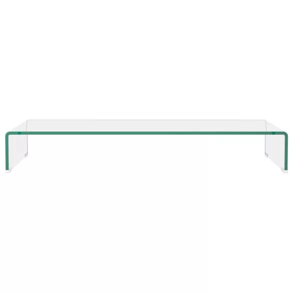 TV/monitor állvány  átlátszó üveg 90x30x13 cm