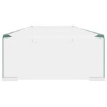 Átlátszó üveg TV/monitor állvány 100x30x13 cm
