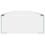 Átlátszó üveg TV/monitor állvány 110x30x13 cm
