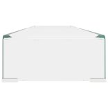 Átlátszó üveg TV/monitor állvány 120x30x13 cm