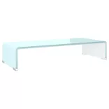 zöld üveg TV állvány/monitor magasító 60 x 25 x 11 cm