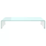 zöld üveg TV állvány/monitor magasító 70 x 30 x 13 cm