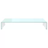 zöld üveg TV állvány/monitor magasító 80 x 30 x 13 cm