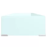 zöld üveg TV állvány/monitor magasító 80 x 30 x 13 cm