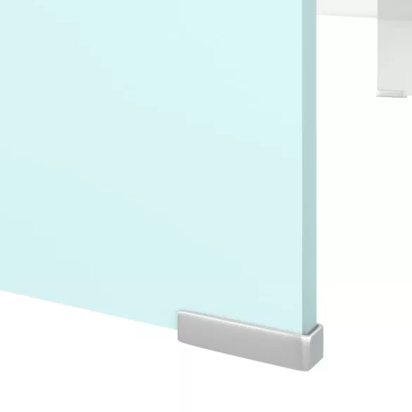 zöld üveg TV állvány/monitor magasító 100 x 30 x 13 cm
