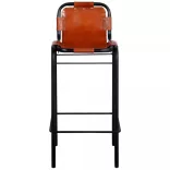 2 db valódi bőr bárszék