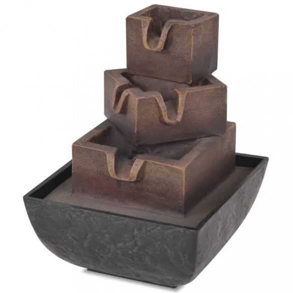 beltéri műgyanta szökőkút LED megvilágítással