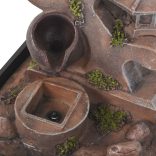 Beltéri szökőkút LED-megvilágítással, polyresin