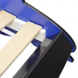 kék versenyautó gyerekágy 90 x 200 cm