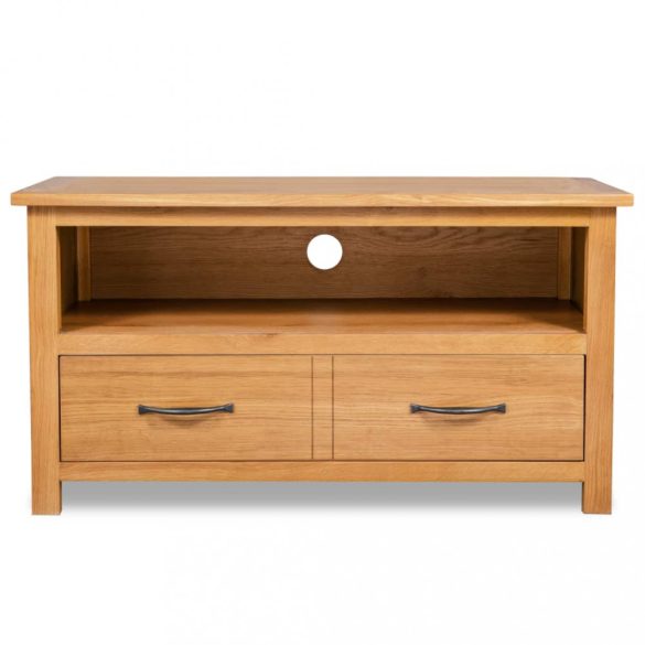 tömör tölgyfa TV-szekrény 90 x 35 x 48 cm