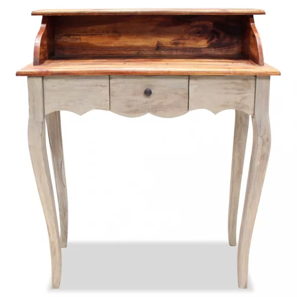 tömör mahagóni fa íróasztal 80 x 40 x 92 cm