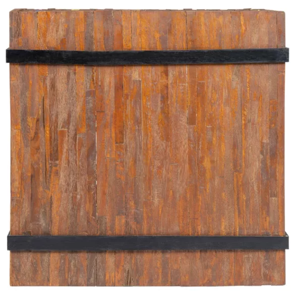 tömör tíkfa kisasztal 60 x 60 x 38 cm