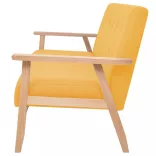 3 személyes sárga szövet kanapé