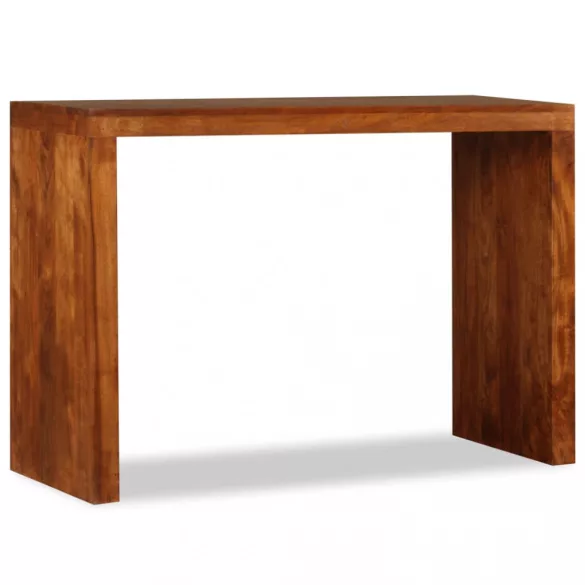 tömör fa konzolasztal mézszínű bevonattal 110 x 40 x 76 cm