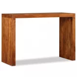 tömör fa konzolasztal mézszínű bevonattal 110 x 40 x 76 cm