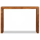 tömör fa konzolasztal mézszínű bevonattal 110 x 40 x 76 cm