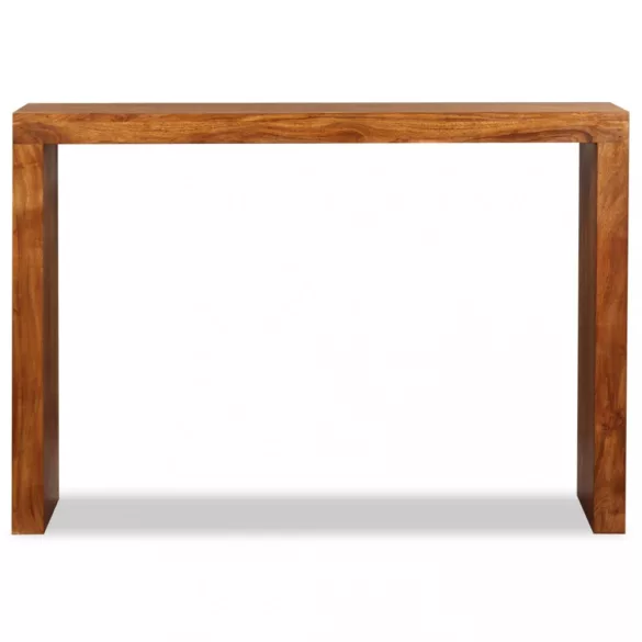 tömör fa konzolasztal mézszínű bevonattal 110 x 40 x 76 cm