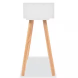 fehér tömör fenyőfa tálalóasztal 80 x 30 x 72 cm