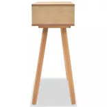 barna, tömör fenyőfa tálalóasztal 80 x 30 x 72 cm