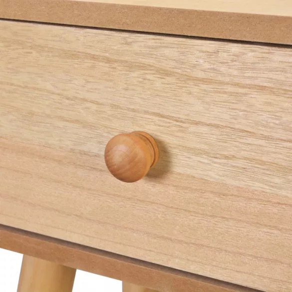 2 db barna, tömör fenyőfa éjjeliszekrény 40 x 30 x 61 cm