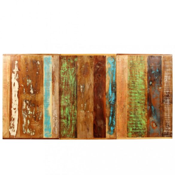 tömör újrahasznosított fa étkezőasztal 180 cm