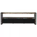 tömör újrahasznosított fa TV-szekrény 120 x 30 x 40 cm