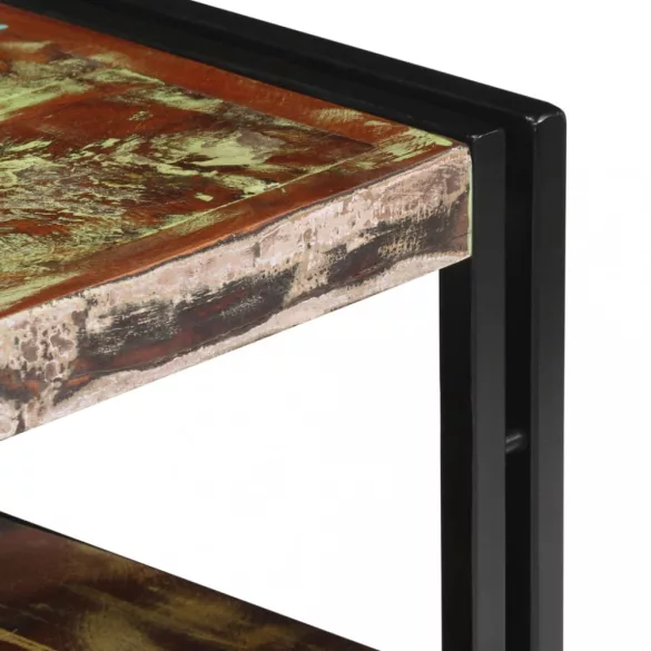 tömör újrahasznosított fa TV-szekrény 120 x 30 x 40 cm