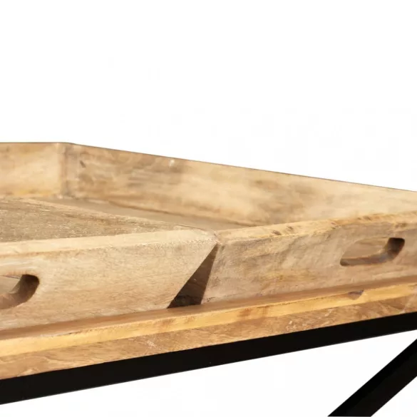 tömör mangófa dohányzóasztal 110 x 55 x 42 cm