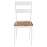 4 darab fehér tömör gumifa étkezőszék